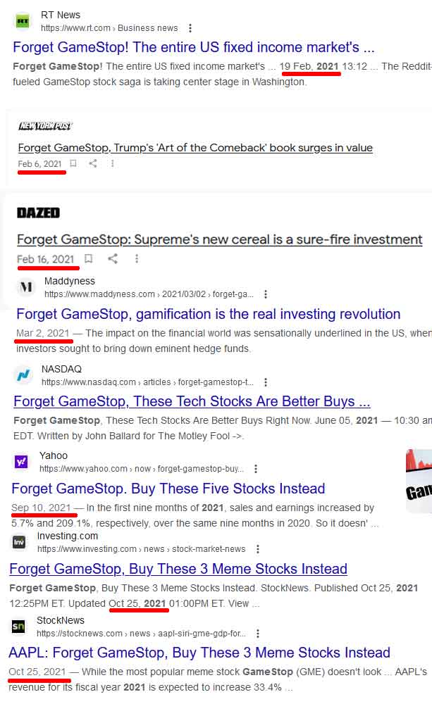 Forget GameStop: Just a handful of the hundreds of articles posted through the 2021 year. Suddenly so many different companies care about what investors do with their money.