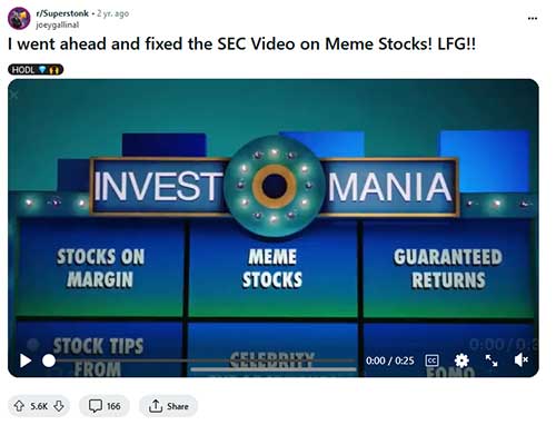 An avid investor “fixes” the SEC video that was posted just one day prior.